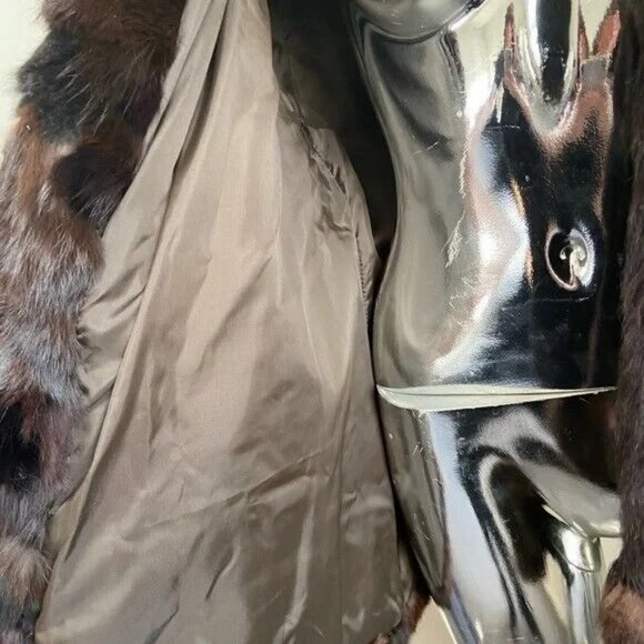 SOLD- Bunny Hug Vintage Rabbit Fur Coat - Picture 5 of 6